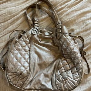 Vintage Juicy Couture Champagne Metallic Hobo Shoulder Bag